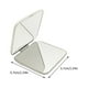 thumbnail image 5 of FELTECHELECTR Espejo de tocador plegable de acero inoxidable de doble cara (blanco), 5 of 7