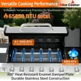thumbnail image 7 of Nice Cooker 6-Burner Propane Gas BBQ Grill with Side Burner - 65850 BTU Total Output Stainless Steel Grills with Enameled Cast Iron Grill for Outdoor Backyard Barbecue, 620 SQ. IN. Cooking Area, 7 of 7