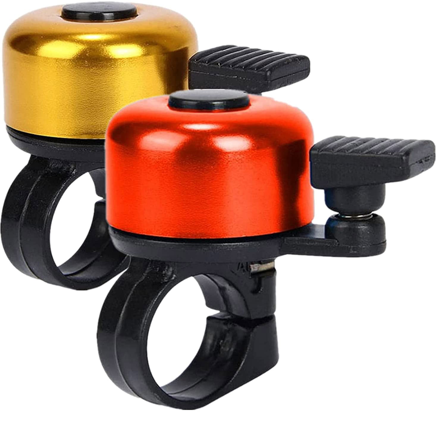 4 Pieces Handlebar Bicycle Bell Loud Crisp Alarm Hooter Scooter Bicycle Bell 
