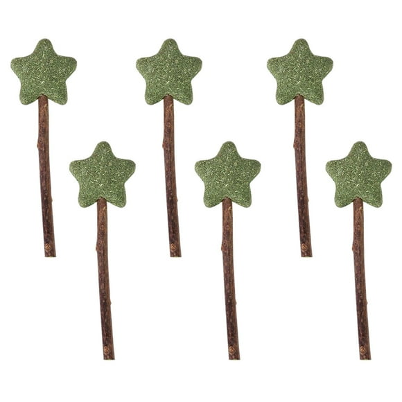 6pcs Catnip Lollipop Catnip Chewing Toy Cleaning Teeth Molar Tool Chewing Stick