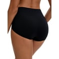 thumbnail image 3 of REFINED ATTIRE Women's High Waist Tummy Slimming Elastic Waistband Briefs Hi-Cut Breathable Butt Lifter Underwear XL Black, 3 of 4