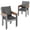 Gray, variant on TLGREEN Patio Dining Chairs Set of 4, Stackable Aluminum Chair with Textilene Fabric & WPC Handrail, All Weather Outdoor Chair for Balcony, Poolside, Terrace & Restaurants, Grey