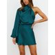 thumbnail image 2 of Lucakuins Vestido de noche con un hombro para mujer, vestido halter de satén de color sólido, vestidos formales de fiesta Lucakuins moda, 2 of 7
