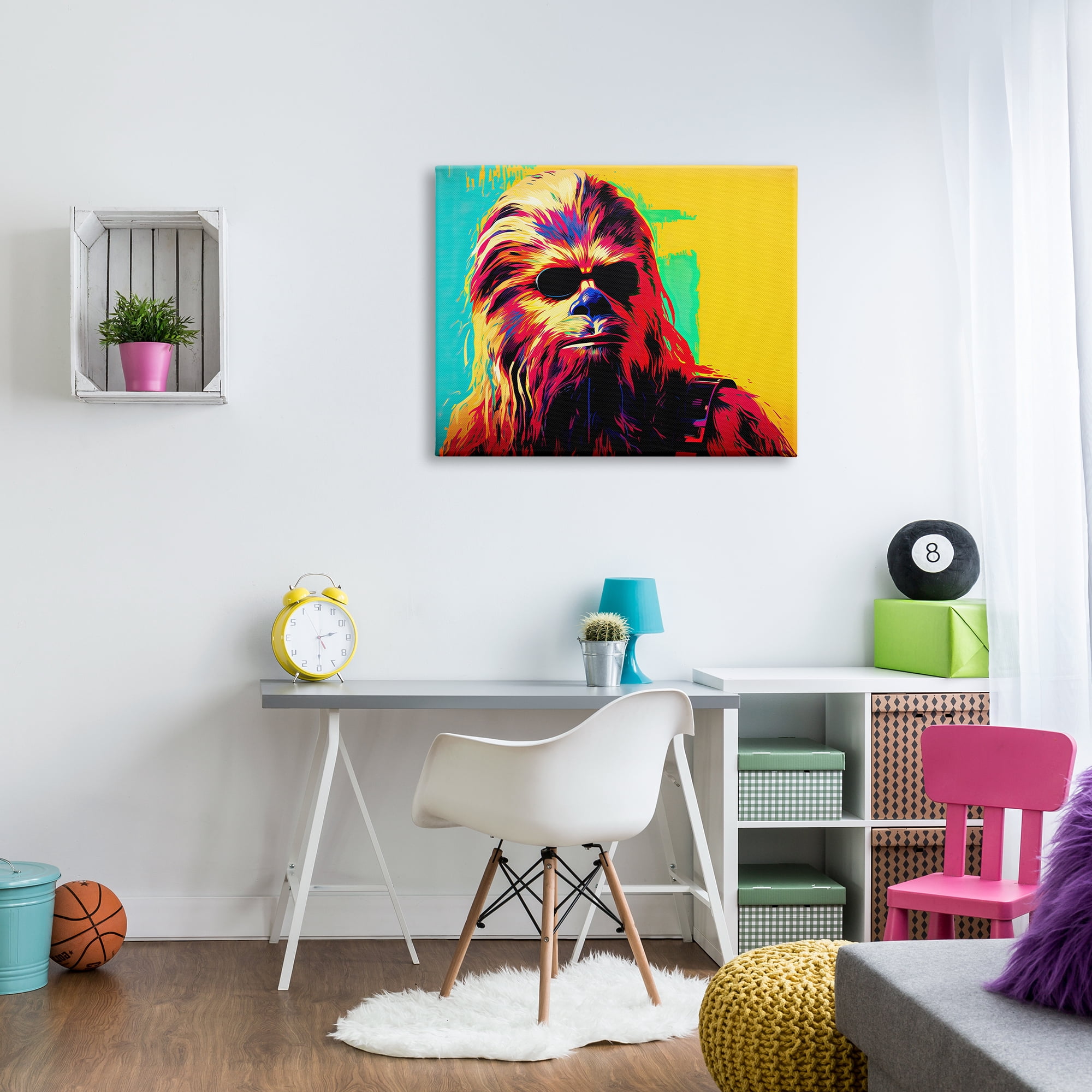 Stupell Industries Abstract Sci-Fi Creature Fairy Tales & Fantasy Painting Gallery Wrapped Canvas Art Print Wall Art, 40 x 30
