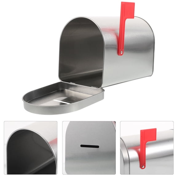BESTYASH Metal Mailbox Bank with Unique Design for Home Use, Tin Money Saving Box