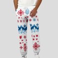 thumbnail image 1 of Pantalones largos para hombre, estampados, moda casual, con bolsillos, cintura elástica, pantalones largos, pantalones deportivos, pantalones de poliéster para hombre., 1 of 5
