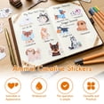 thumbnail image 3 of Austok 56PCS Cute Animal Vinyl Sticker Waterproof Kawaii Sticker for Water Bottle and Laptop Aesthetic Decal for Kid and Adult, 3 of 8