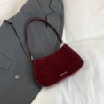 thumbnail image 4 of Bolso Hombro Gamuza Sintética para Mujer Vintage Hobo Elegante (vino) Rojo, 4 of 9