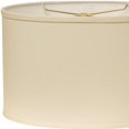 thumbnail image 4 of HomeRoots 470218 18 in. Throwback Oval No Slub Lampshade - Ivory, 4 of 5
