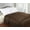 Brown, variant on Reversible Solid and Stripes Lightweight Microfiber Comforter Blanket Plum / Twin/Twin XL
