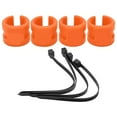 thumbnail image 2 of Front Rear Fork Rubber Protection Ring Front Rear Fork Rubber Protection Circle Front Rear Fork Guard Chain Sticker Bike Frame Chain Protector Stickers 4pcs Set Bike Front Rear, 2 of 8