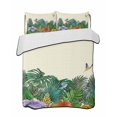 thumbnail image 2 of Quilts Twin Size, Tropical Green Plant Soft Comforter Bedding Set for Bed, Fern Print Summer Floral Birds Lightweight Quilted Bedspread with Pillow Cover(2 Pieces) for All Season, 68x86 Inch, 2 of 6