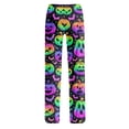 thumbnail image 5 of Pajama Pants for Women Halloween Pumpkin Print Soft Stretch Drawstring Comfy Sleep Pants, 5 of 5