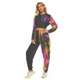 thumbnail image 3 of Neon Splash Crop Sweatshirt & Jogger Set, 3 of 5