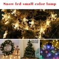 thumbnail image 2 of CAROOTU 6M/19.7ft Snowflake Christmas Lights 40 LED String Lights Xmas Lights Waterproof, 2 of 6