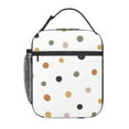 thumbnail image 1 of ZNDUO Lunch Bag, Large Durable Insulated Reusable, Office Work, School Picnic, Beach Lunch Box, Vintage Polka Dots Pattern Handheld Insulated Lunch Bag, 1 of 8