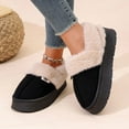 thumbnail image 6 of Ecetana Women's Slippers Fuzzy Memory Foam Warm Slippers for Women Slip On House Shoes, 6 of 7