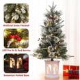 thumbnail image 3 of JoanKaren 3ft Mini Christmas Trees,Pre-Lit Artificial Xmas Tree with 78 Led Lights,8-Mode,Snowman Light Base, 3 of 9