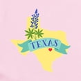 thumbnail image 2 of CafePress - Texas State Outline Bluebonnet Flower Body Suit - Baby Light Bodysuit, Size Newborn - 24 Months, 2 of 4