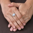 thumbnail image 3 of Earth Gems Jewelry Moonstone Ring Birthstone Ring Ring Sterling Silver Ring Handmade Ring Statement Ring for Women, 3 of 5
