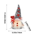 thumbnail image 3 of Lighted Grey Valentines Gnome Plush Doll - Battery Operated Scandinavian Swedish Tomte for Festive Holiday & Home Decor Accent, 3 of 7