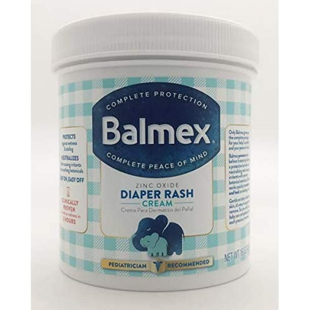 Balmex Diaper Rash Cream with Zinc Oxide 16 oz (Pack of 2