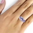 thumbnail image 3 of JewelersClub Amethyst Ring Birthstone Jewelry – 2.50 Carat Amethyst 0.925 Sterling Silver Ring Jewelry with White Diamond Accent – Gemstone Rings with Hypoallergenic 0.925 Sterling Silver Band, 3 of 3