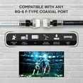 thumbnail image 3 of SatelliteSale Digital RG-6/U 75 Ohm Coaxial Cable with F-Type Waterproof Connectors Indoor/Outdoor Universal Wire Black Cord 3 feet, 3 of 8