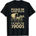 thumbnail image 2 of 100% Cotton Vintage 1900s Retro Dad T-Shirt, Funny Century Themed Graphic Tee for Fathers Day, 100% Cotton Unisex Crewneck Short Sleeve, Classic Old School Humor S Golf Gift T-Shirt For Men and Women, 2 of 8