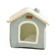 thumbnail image 3 of Cama interior semicerrada para gatos, nido para perros y gatos, caseta relajante, casa lavable para gatos, tienda de campaña, cueva para perros pequeñ Verde claro, 3 of 9