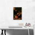 thumbnail image 2 of ARTCANVAS The Holy Family with Angels 1645 Canvas Art Print by Rembrandt van Rijn - Size: 18" x 12" (1.50" Deep), 2 of 9