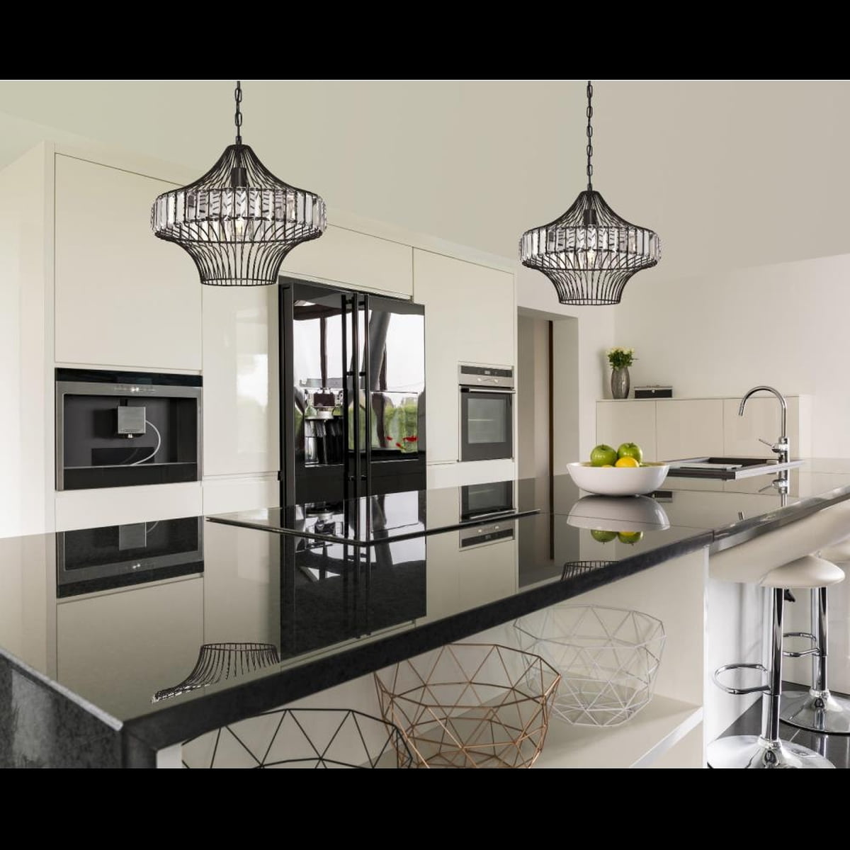 Westinghouse Lighting Crystal Prism 1-light Chandelier - Matte Black