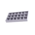 thumbnail image 1 of kurtrusly Stackable Jewelry Tray Multipurpose Portable Velvet for Rings Earring Bangle 18 Grids Style A 1Set, 1 of 6