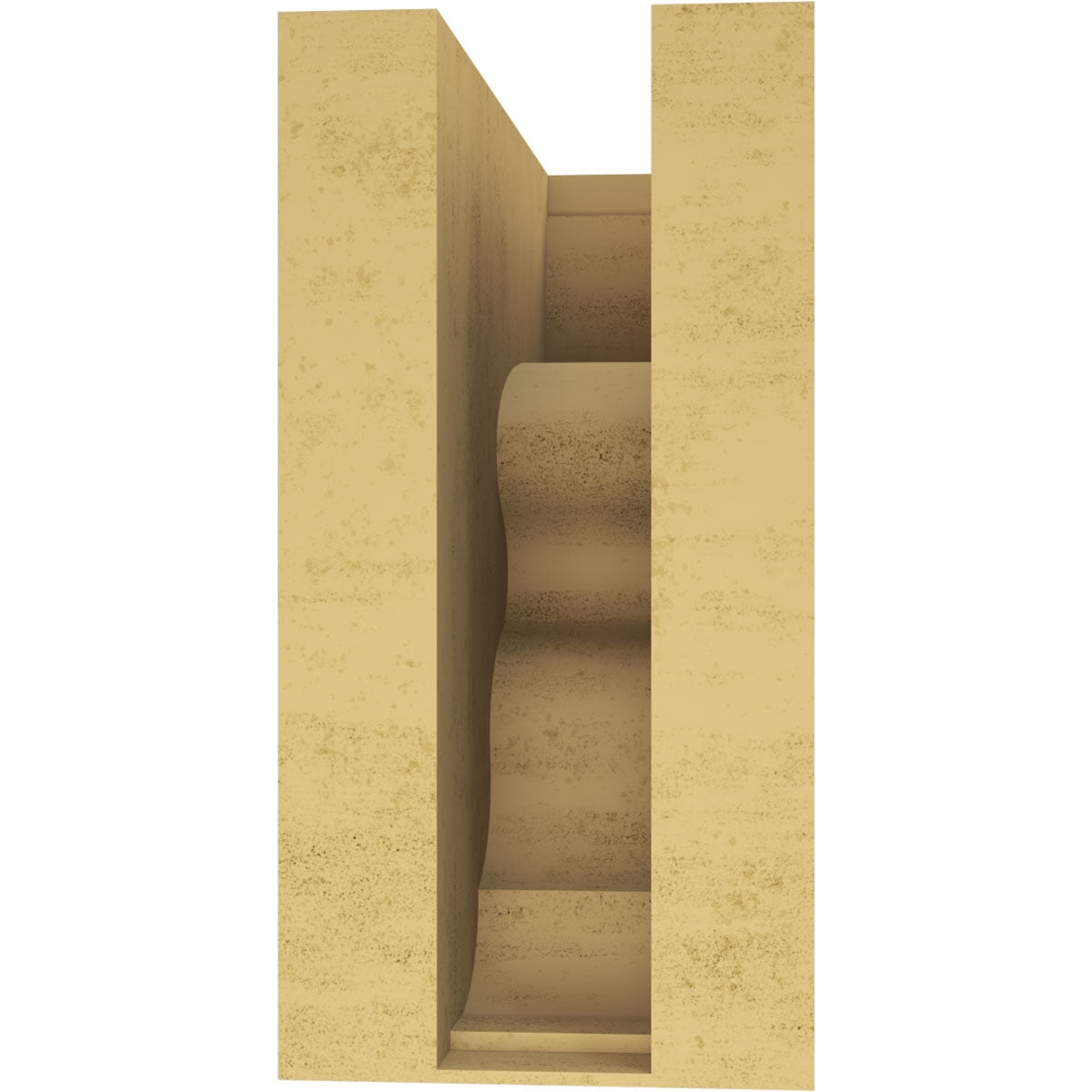 5"W x 10"D x 10"H Classic Highland Rough Cedar Woodgrain TimberThane Corbel, Primed Tan