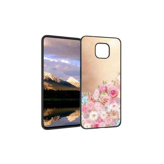 Compatible with Moto G Power 2021 Phone Case, Floral-Flowers-Cute81 Case Men Women, Flexible Silicone Shockproof Case for Moto G Power 2021