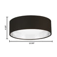 thumbnail image 3 of Eglo Lighting Orme 12 Inch Flush Mount Ceiling Light Fixture, Black & Gold, 3 of 3