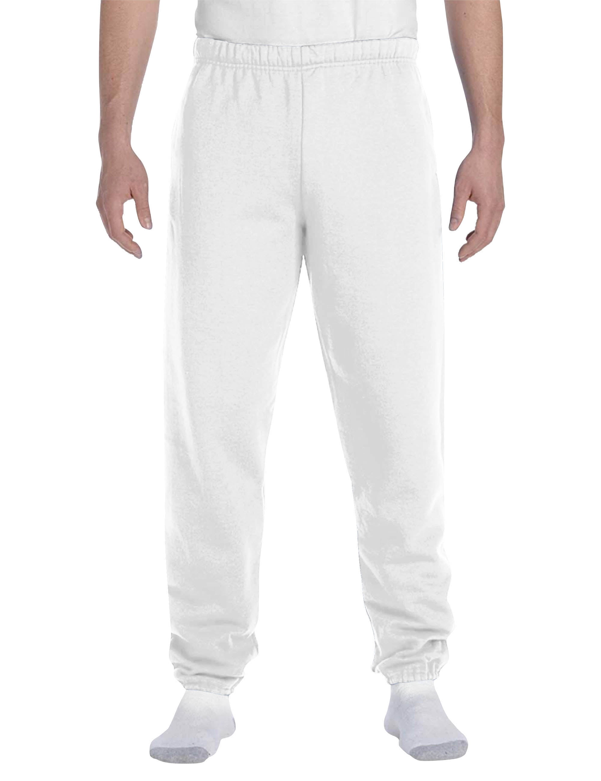Mens white sweatpants walmart Clearance