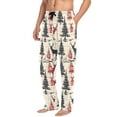 thumbnail image 2 of FORMRS Mens Pajama Pants with Pockets Soft Cotton Sleepwear Lounge Bottoms, Sizes S-2XL, Red Deer, 2 of 7