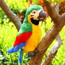 Kids Toys under $5 Fufafayo Realistic Parrot Bird Plush Toy, Stuffed Animal Simulation Fake Bird Cockatoo Stuffed Animals, Cute Little Bird Plushie Doll Gifts for Kids Friends