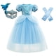 thumbnail image 1 of Disfraz de Cenicienta para niñas, vestido de princesa azul con lentejuelas, disfraz de Carnaval infantil con guantes para fiesta de cumpleaños zhangyuxiang unisex, 1 of 2
