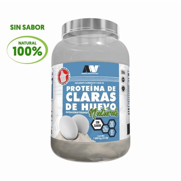 Proteína de Clara de Huevo Pura Advance Labs Nutrition Sin Sabor 900g 30 Serv