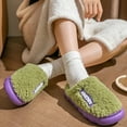 thumbnail image 5 of Vedolay Fuzzy Slippers Women Cozy Warm House Shoes Comfort Slip On House Slippers for Women Purple,41, 5 of 5