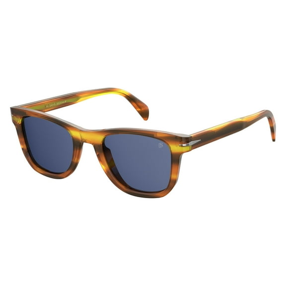 David Beckham Db 1006/S Full Rim Square Brown Horn Sunglasses