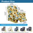 thumbnail image 4 of Jiueut Sunflower Butterfly Pattern Recliner Cover, Dustproof Recliner Chair Covers Elastic Jacquard Sofa Cover with Machine Washable Design, 4 of 7