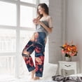 thumbnail image 3 of Fotbe Skull With Roses And Sunglasses Women's Pajama Pants,Sleepwear Pants,Pj Bottoms Drawstring And Pockets-Large, 3 of 7