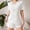 White, variant on Pajamas Sets for Women Comfortable Knitted ribbing 2 Piece Loungewear Bow Decor Lapel Collar Short Sleeves Tops Shorts Home Wear Sets