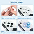 thumbnail image 6 of GeekShare Cross D-Pad Caps Thumb Grip,ABXY Key Button Sticker for Nintendo Switch/OLED Heart Flower, 6 of 8
