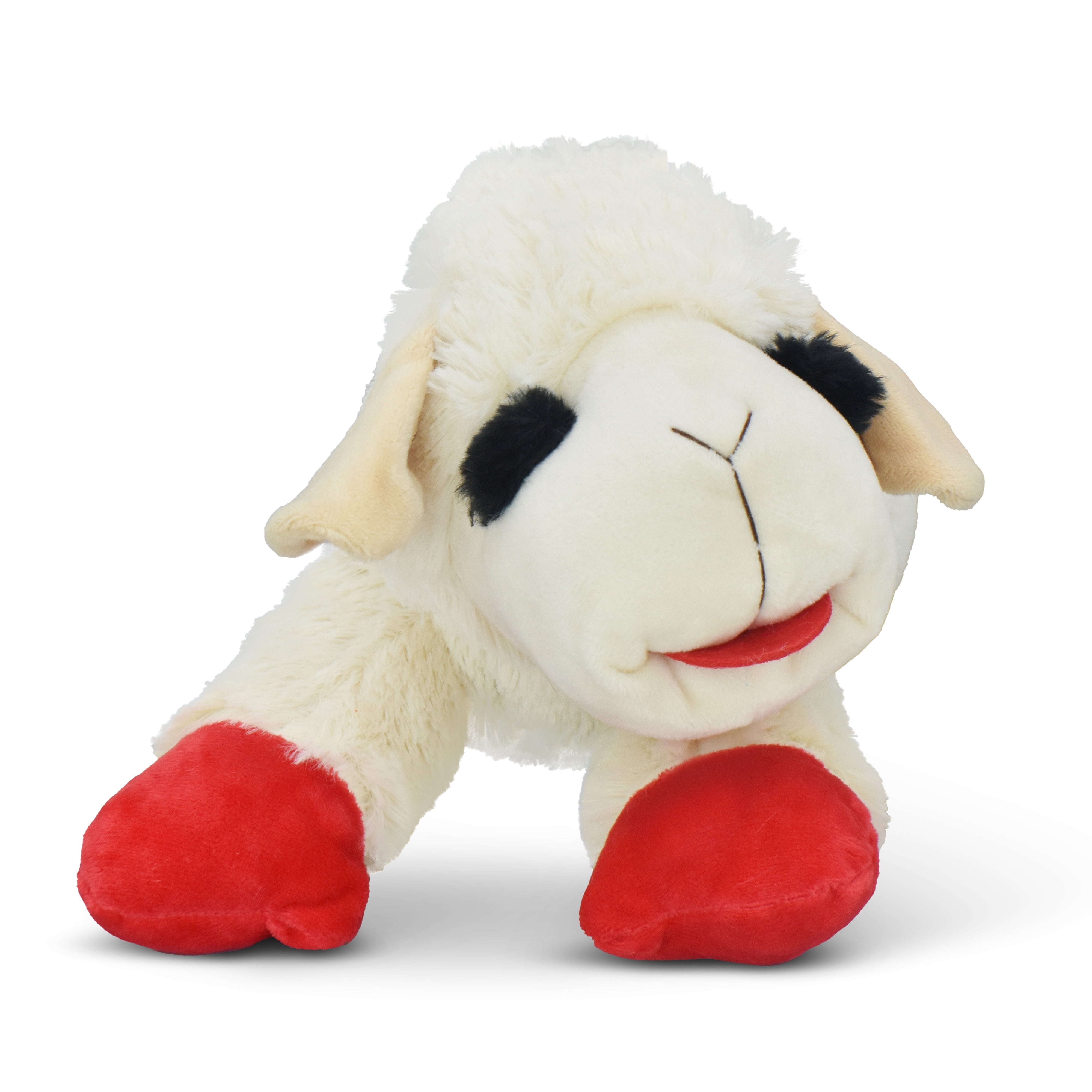 Multipet Jumbo Lamb Chop Plush Dog Toy with Squeaker, 18 inches