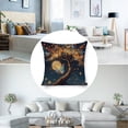 thumbnail image 3 of Tree butterfly moon Linen toss pillowcase Decoration pillowcase Gift preferred 18x18" Cushion cover 2 set Sofa pillowcase Sofa bedroom living room car, 3 of 8
