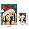 thumbnail image 2 of Christmas Golden Retriever Rustic Wood Wall Sign Hanging Wood Sign Retro Vintage Home Decor 500 Piece Puzzles for Adults 15"x21", 2 of 8
